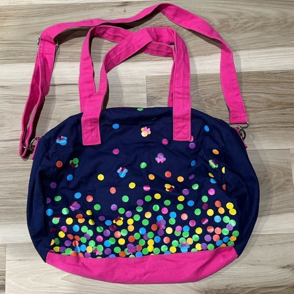 Disney Parks Multicolored Polka Dot Small Duffle Bag